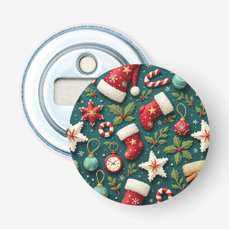 Décapsuleur Ouverture de la bouteille du bouton de Noël