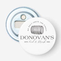 Ouverture de la bouteille du pub Donovans