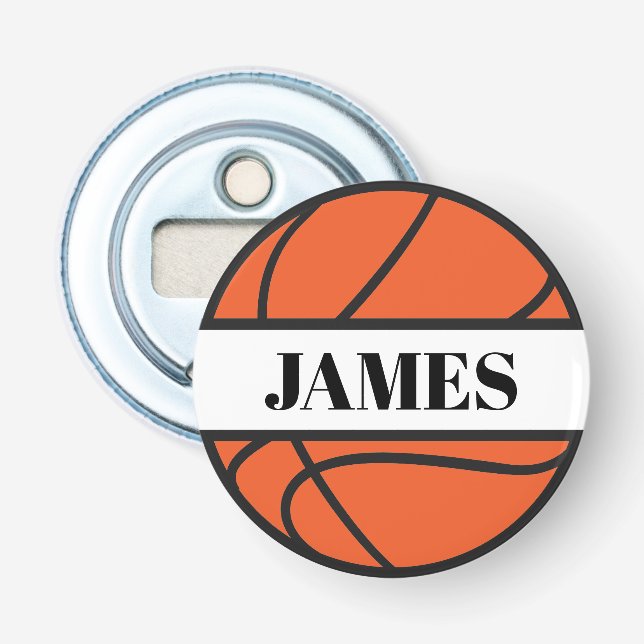 Décapsuleur Ouverture personnalisée de la bouteille de basket- (Devant)