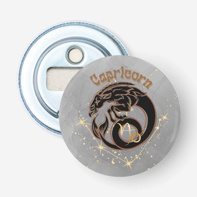 Décapsuleur Ouvrage de bouteille de Capricorne Zodiac (Devant)