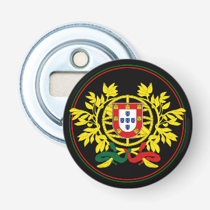 Décapsuleur Ouvrage de bouteille de drapeau portugais, Emblem