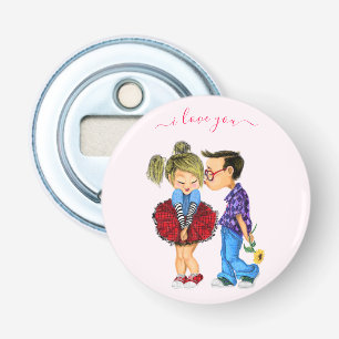 Décapsuleur Ouvrage de bouteille romantique en couple - Amour