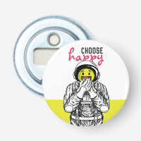 Ouvre bouteille [choose happy] Astronaute sourire