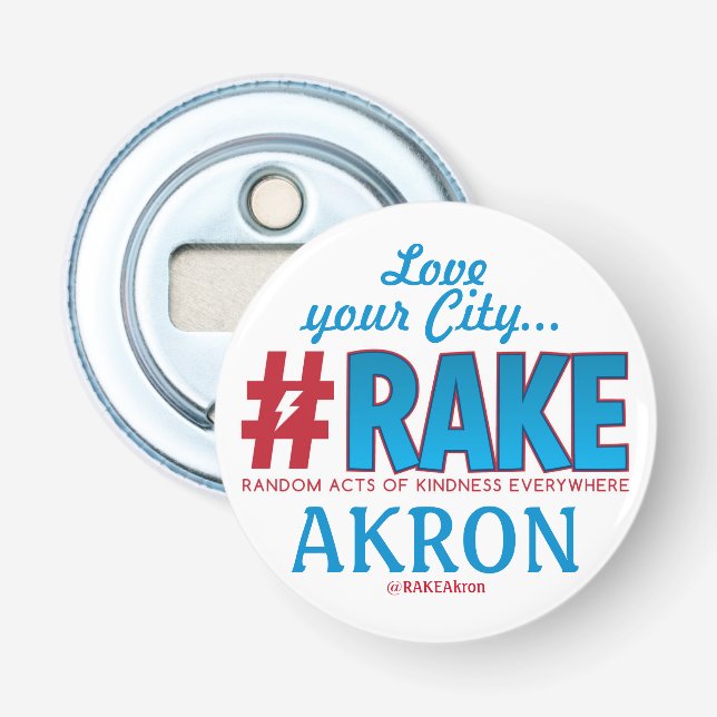 Décapsuleur Ouvreur de bouteille d'Akron de #RAKE (Devant)
