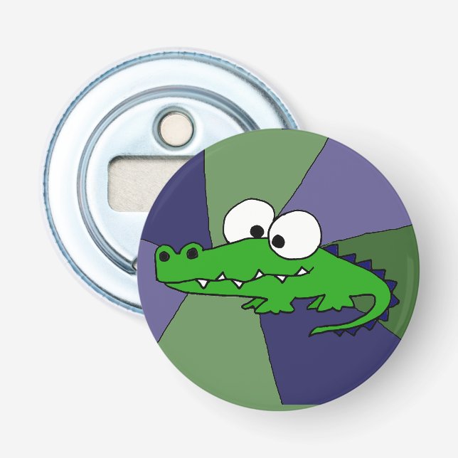 Décapsuleur Ouvreur de bouteille génial de bouton d'alligator (Devant)