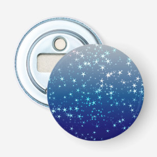 Décapsuleur Paillettes de Noël Étoiles Ciel Bleu