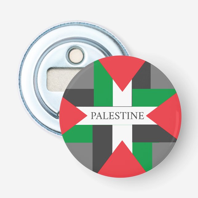 Décapsuleur Palestine Football Soccer Ball (Devant)