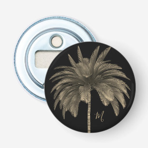 Décapsuleur Palm Tree élégant rétro chic noir