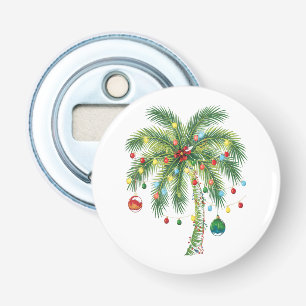 Décapsuleur Palmier de Noël tropical avec lumières et ornam