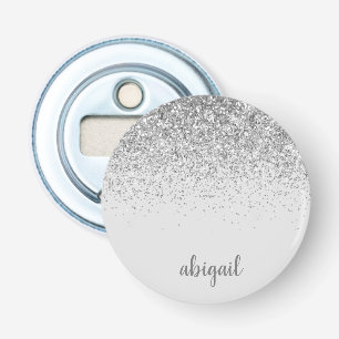 Décapsuleur Parties scintillant d'argent Girl Nom du monogramm