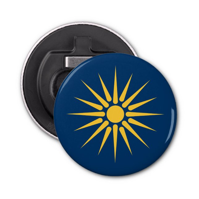 Décapsuleur Patriotic bottle opener with Flag of Macedonia (Devant)
