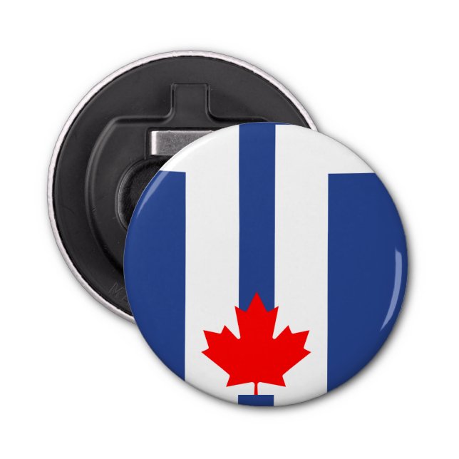 Décapsuleur Patriotic bottle opener with Flag of Toronto (Devant)