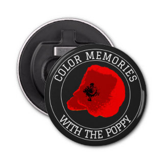 Décapsuleur Pavot - Texte supérieur et inférieur personnalisé