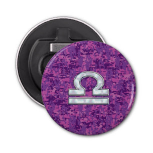 Décapsuleur Pearl Libra Zodiac Sign on Fuchsia Camo numérique