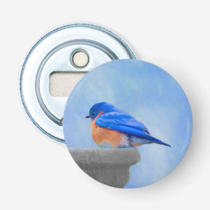 Décapsuleur Peinture Bluebird - Art original pour oiseaux