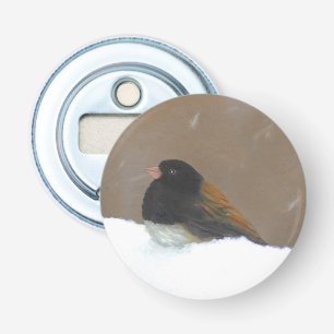 Décapsuleur Peinture Junco foncée - Art original pour oiseaux