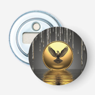 Décapsuleur Pendentif Aigle Royal Métallique Liquide 