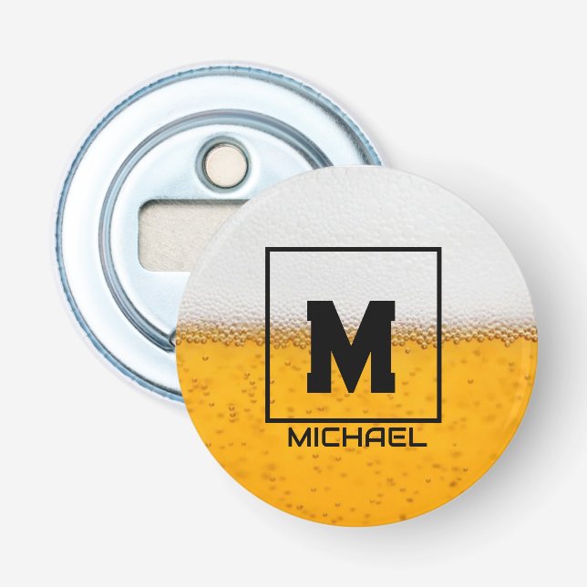 Décapsuleur Personalized Frosted Beer Mug with Custom Name (Devant)