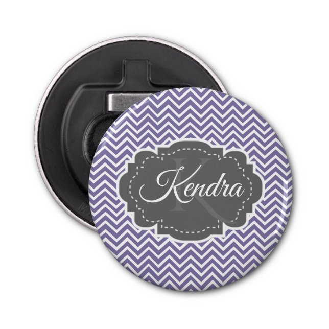 Décapsuleur Personnalisé Purple Chevron (Devant)