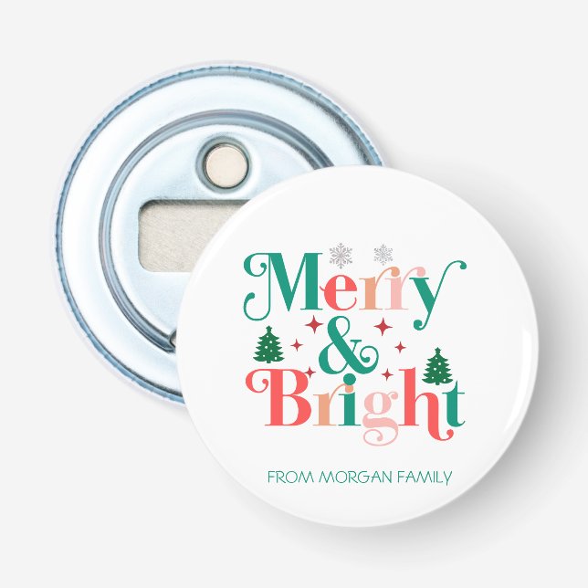 Décapsuleur Pins De Neige Joyeux Et Lumineux (Devant)