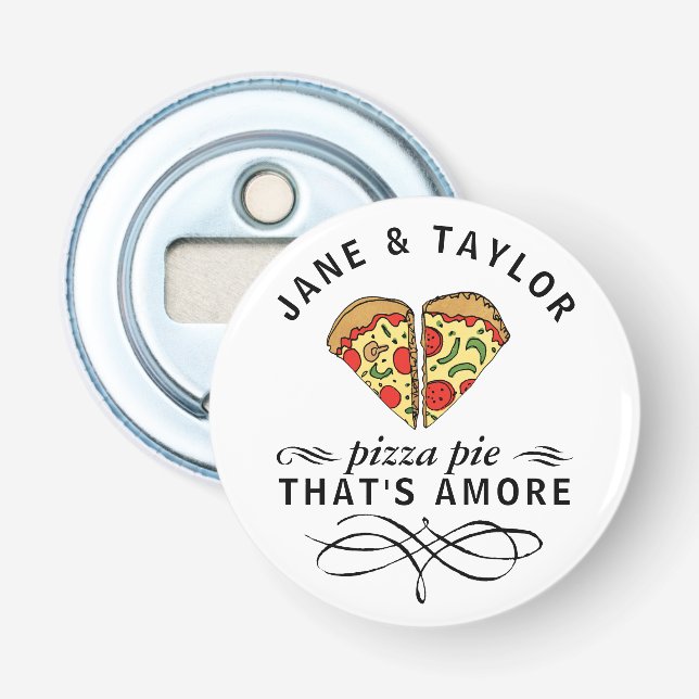 Décapsuleur Pizza d'amour personnalisée (Devant)