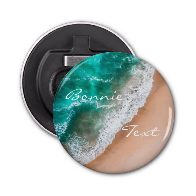 Décapsuleur Plage d'eau de mer sable tropical été (Devant)