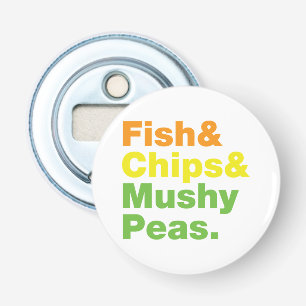 Décapsuleur Poissons & Chips & Pois Musqués.
