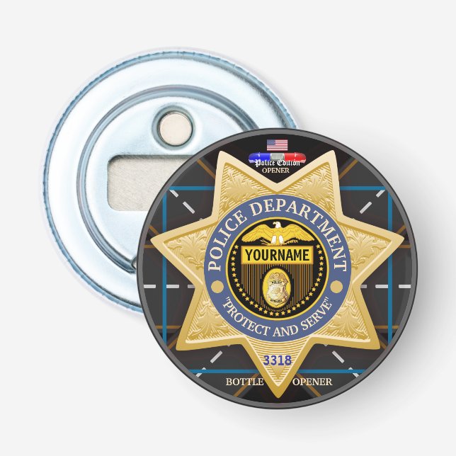 Décapsuleur Policière Personnalisée Édition Bottle Opener (Devant)