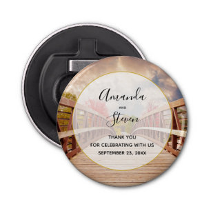 Décapsuleur Pont rustique en bois dans le Mariage campagnard M