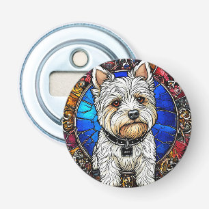 Décapsuleur Portrait de chien Terrier Blanc