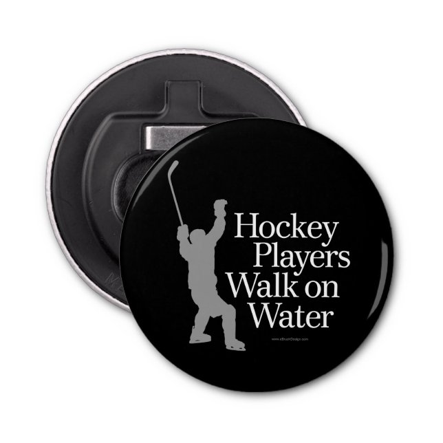 Décapsuleur Promenade de joueurs de hockey sur l'eau (Devant)