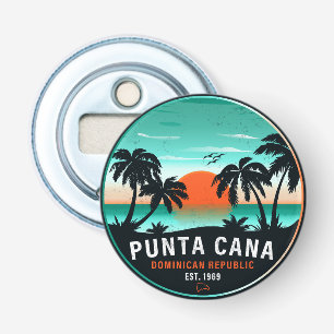 Décapsuleur Punta Cana Dominicaine Retro Sunset Souvenir 60s