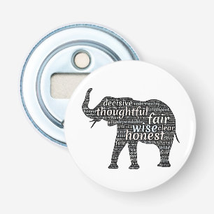 Décapsuleur Qualités d'un nuage de mots d'éléphant