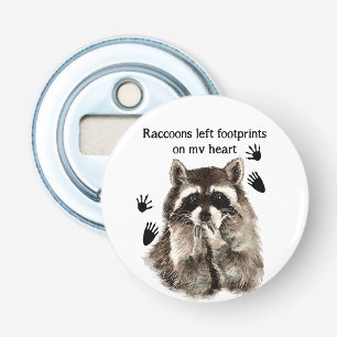 Décapsuleur Raccoons laissés empreintes sur ma citation d'Humo