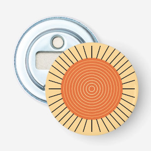 Décapsuleur Rayon de soleil géométrique moderne - mandarine