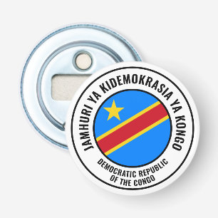 Décapsuleur République démocratique du Congo Drapeau magnifiqu