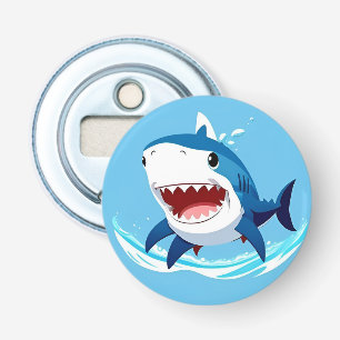 Décapsuleur Requin de dessin animé nageant sous l'eau