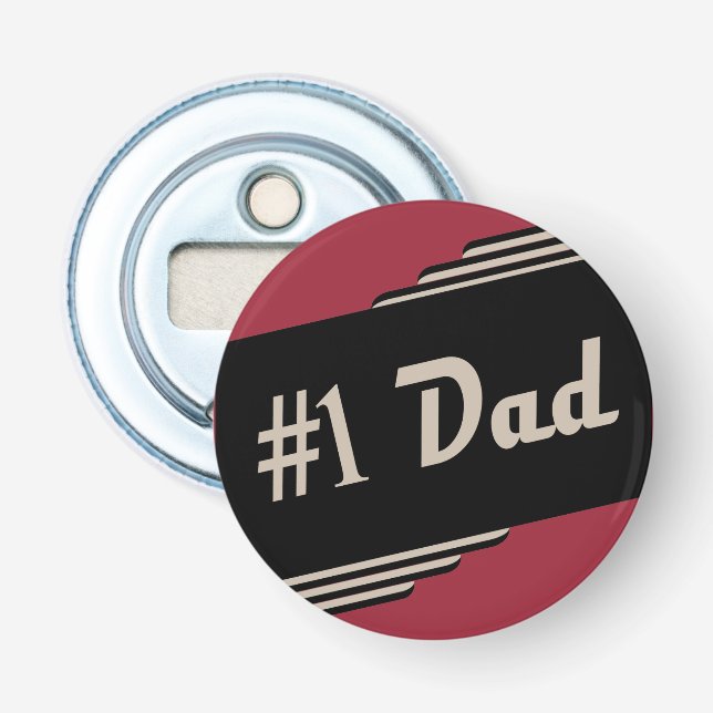 Décapsuleur Rétro de la vieille école #1 Papa Bottle Opener (Devant)
