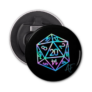 Décapsuleur RPG Crit AF | Holo Retro PnP Tabletop Gamer Dice
