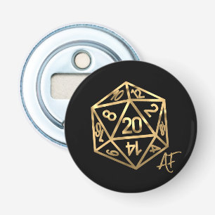 Décapsuleur RPG Crit AF Pipe Imaginaire Or PnP Jeu Dice
