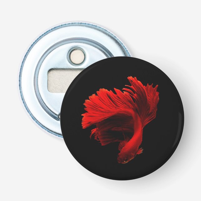 Décapsuleur Ruby Red Siamese Lutter contre le poisson (Devant)