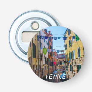 Décapsuleur Rue à Venise avec lave-linge Italie