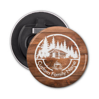 Décapsuleur Rustic Cottage Cabin Barn | Custom Family Name