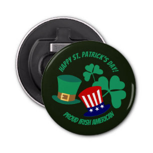 Décapsuleur Saint Patrick's Day fier Irish American Magnet