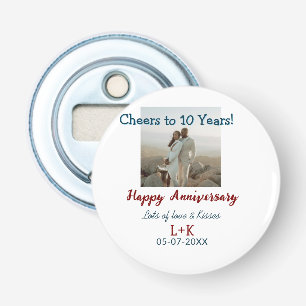 Décapsuleur Salutations à 10 ans heureux anniversaire ajouter