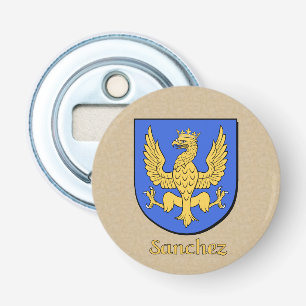 Décapsuleur Sanchez Heraldic Armoiries sur le modèle de parche