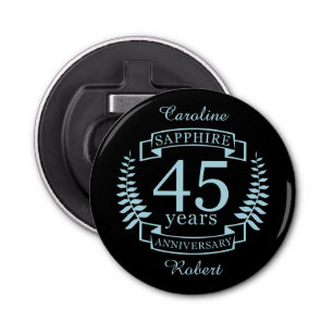 Décapsuleur Sapphire 45e anniversaire mariage traditionnel