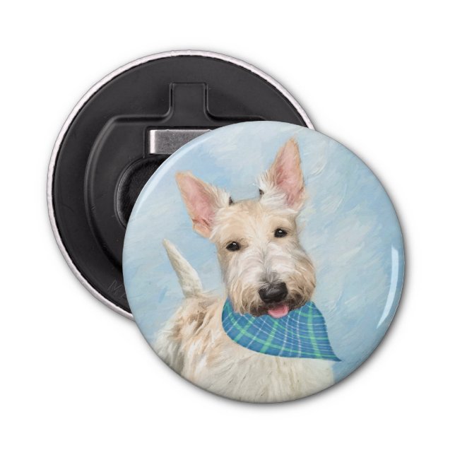 Décapsuleur Scottish Terrier Wheaten Dog Painting Art original (Devant)