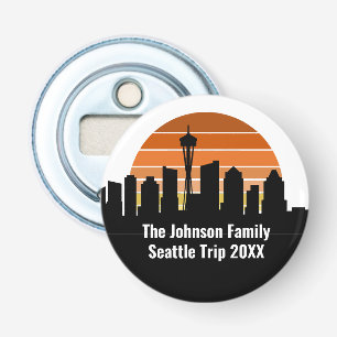 Décapsuleur Seattle Skyline Sunset Trip Keepsaké personnalisé