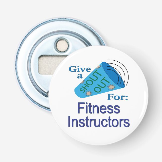Décapsuleur Shout Out for Fitness Instructeurs (Devant)